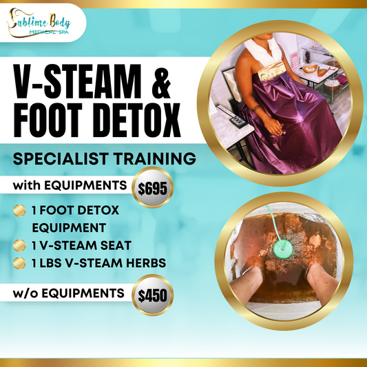 VSTEAM/ FOOT DETOX TRAINING WITH EQUIPMENTS