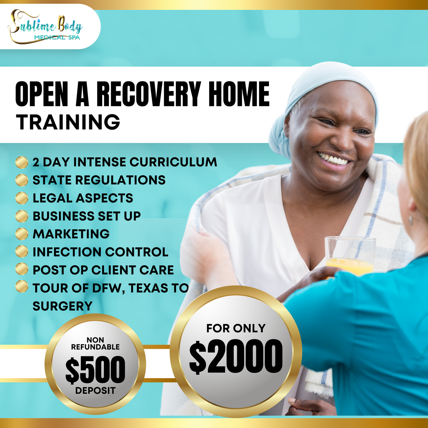 POST-OP RECOVERY HOMES BUSINESS TRAINING